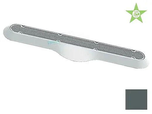 AquaStar 32PD105 Channel Drain Pinhole Anti-Entrapment Suction Outlet Cover 196 GPM Dark Gray