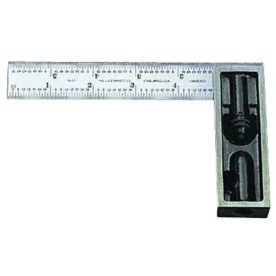 L.S. Starrett 50109 Double Squares 4 Inch 8ths; 16ths; 32nds; 64ths