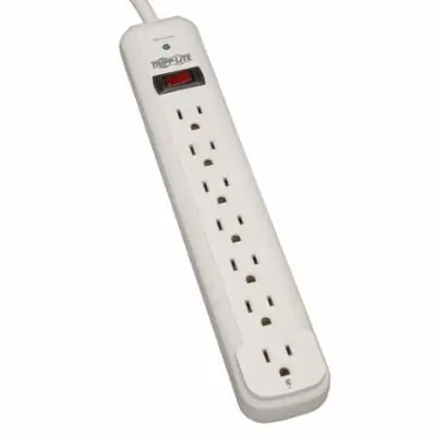 Tripp Lite TLP712 Surge Protector 120 VAC 15 A 7 Outlets 12 ft L Cord