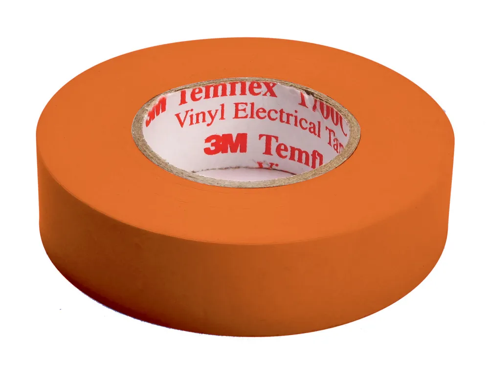 3M 80611455660 3/4 x 60' Orange Electrical Tape 1400CC