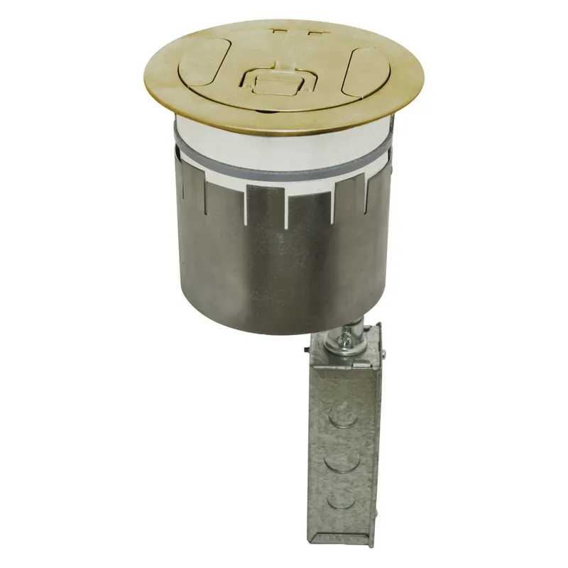 Hubbell S1R6PTWZBRS S1R FRPT 6 2X 20A 2 Style Line Brass