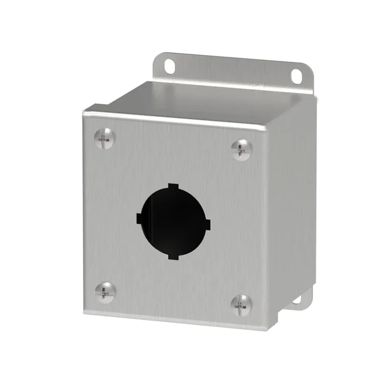 nVent HOFFMAN E1PBSS Pushbutton Enclosure 3-1/2 in L x 3-1/4 in W x 2-3/4 in D NEMA 4X/IP66