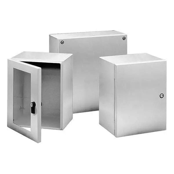nVent HOFFMAN LHC252015SS InLine Hinged Cover 1/4-Turn Latch Type 4X 250x200x150mm