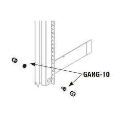 Middle Atlantic GANG-10 Ganging Kit for 10 Racks