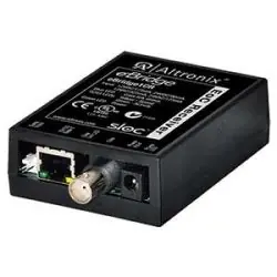 Altronix EBRIDGE1CR EoC Single-Port Receiver, 25Mbps, Passes Simultaneous Composite Video, 12/24VDC or 16/24VAC, Requires Compatible Transceiver