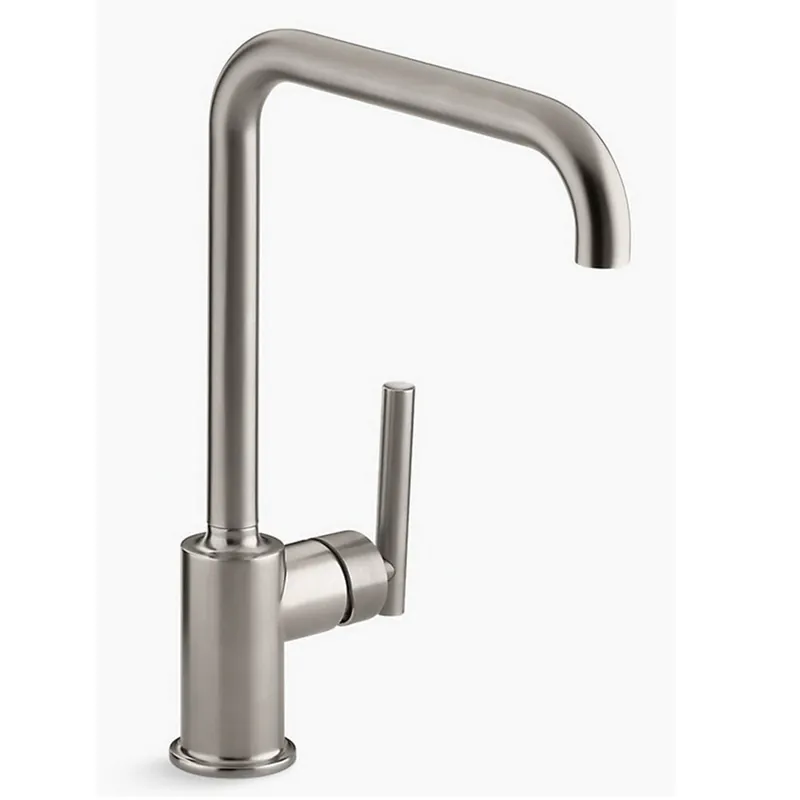 KOHLER 7507-VS Purist Single Handle Kitchen Faucet in Vibrant Stainless