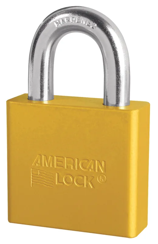 American Lock A1305KAYLW22523 Keyed Alike KA 22523 Yellow Padlock