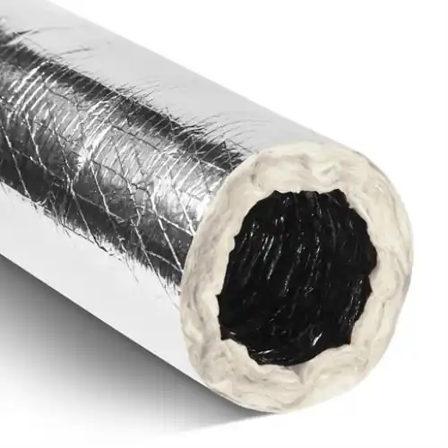SPS Approved Vendor FDR49 9 inch x 25 ft Insulated 2-Ply Polyester Core Flexible Duct R-Value 4.0