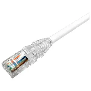 Ultra 10 UC1AAA2-08F015 Twisted Patch Cord Copper Alloy/Polycarbonate White Cat 6A 15 Ft. L Non-Shielded RJ-45