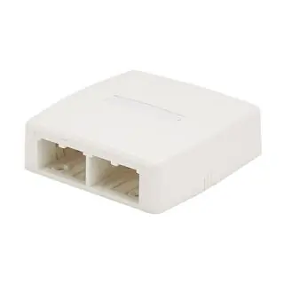 Panduit CBXQ4WH-A SurfaceMountBox 4P QR ADH WH EA
