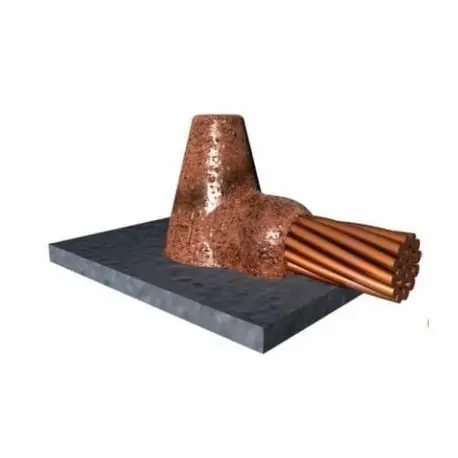 Harger HD2SA Ultraweld HD Weld Metal Mold With Frame 2 AWG Conductor Cable to Steel Surface/Pipe Connection