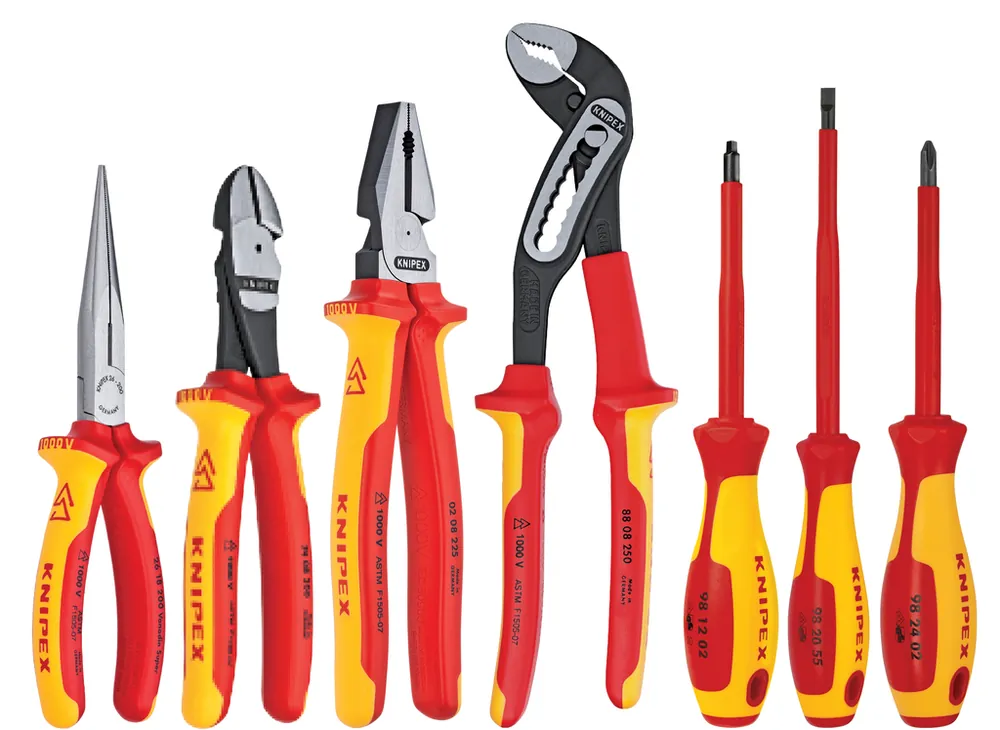 Knipex 9K989825US Pliers Screwdriver Tool Set 1000V Insulated