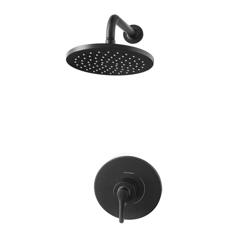 American Standard TU105507.243 Studio S One Handle Single Function Shower Faucet in Matte Black (Trim Only)