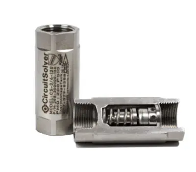 THERMOMEGATECH CS-3/4-120 Circuit Solver 3/4 in. Stainless Steel Self-Actuating Thermostatic Balancing Valve