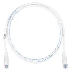 Belden C501106004 Cat5E Patch Cord, Bonded-Pair, 4-Pair, 24 AWG Solid, CMR, T568A/B, MOD, Blue, 4ft