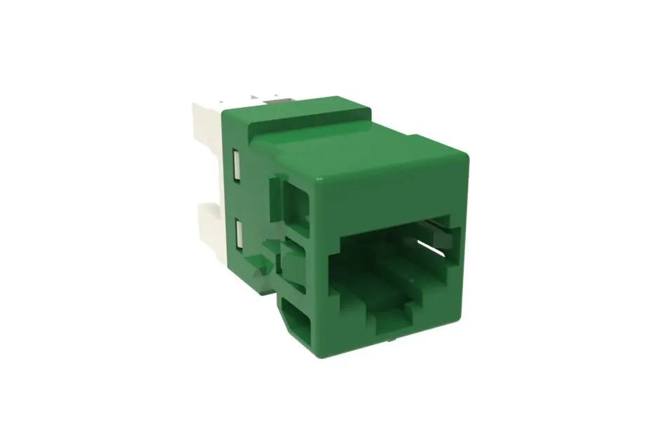 COMMSCOPE UNIPRISE SOLUTIONS 760237780 Copper Jack Cat 6 UTP 8 Position Green