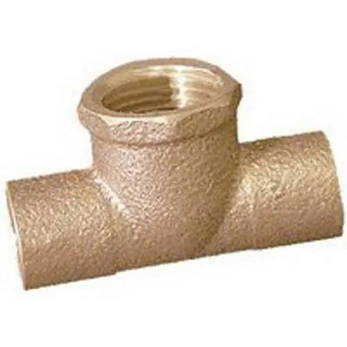 Elkhart Products CFTFLF 3/4 inch Cast Copper Tee Lead-Free SWT x SWT X FIP