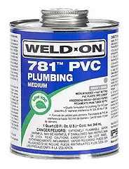 Weld-On 14009 CMT14PTPVCC 1/4-PINT PVC CLEAR MEDIUM BODY CEMENT