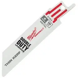 Milwaukee 48-00-5183 4 In. 18 TPI Thin Kerf SAWZALL Blades (5 Pack)