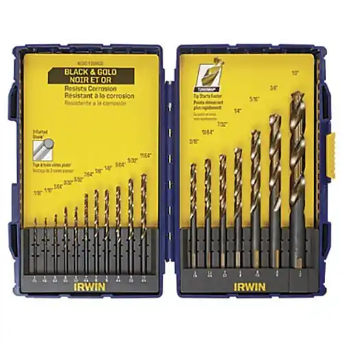 IRWIN 3018024SM Drill Bit Set 18-Piece TurboMax Proset