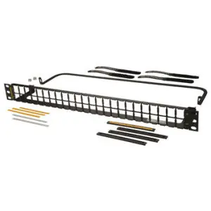 Ortronics PHDHJU24-W 24 Port Flat HDJ Jack Panel Unloaded 1.75 x 19 1RU Replacement MPN