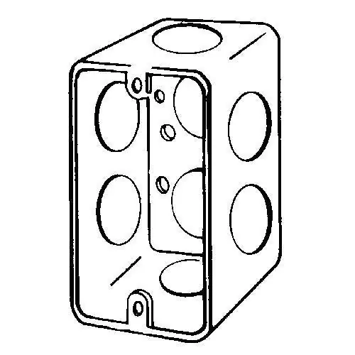 Appleton 4CS-3/4 Handy Box 13 cu-in 1 Gang 7 Outlets 7 Knockouts