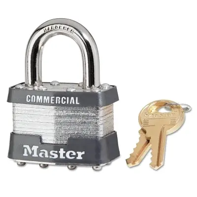 Master Lock 1KA3303 Tumbler Padlock, Keyed Alike, 1-3/4 Width, 3303 Key