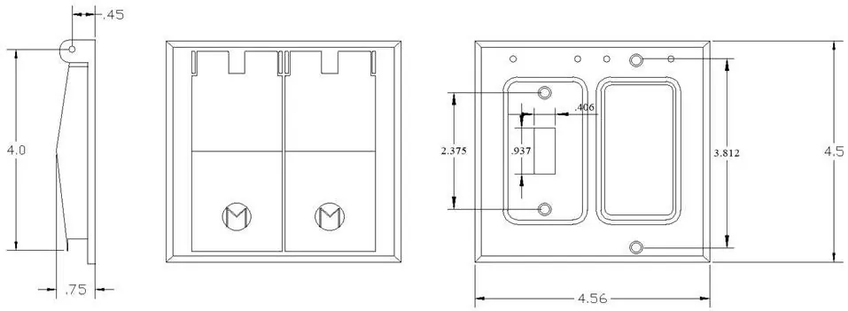 Mulberry 30457 WP 2G Switch/GFI Cover