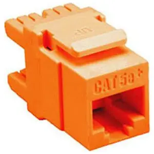 Allen Tel AT65EZ-16 Cat 5e E-Z Jack Module Orange