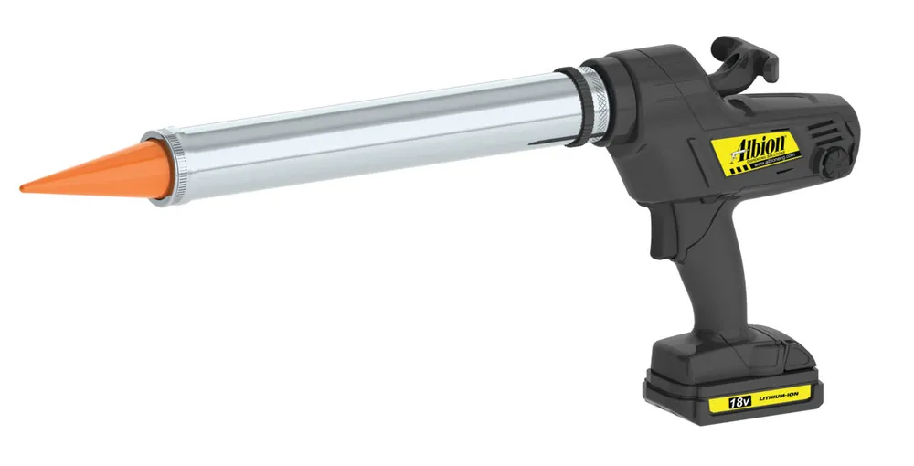 Albion DL45T14E Caulk Gun 20 oz. 18V Cordless Sausage