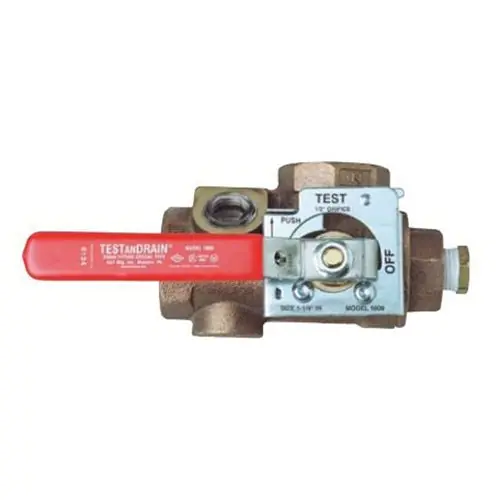 AGF AGF1000.1.38 TESTanDRAIN 1000 Bronze Sectional Floor Control Test and Drain Valve with 3/8 in Orifice