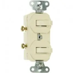 True Value 690IGCC6 Pass & Seymour - Legrand 15A 120/277V Combination 2 Switch