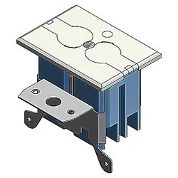 THOMAS & BETTS B121BFBR Kit, 1G 20 CU IN ADJ FLR BOX - IVY CVR