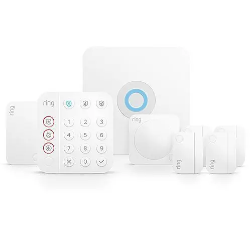 Ring B08HSTJPM5 Alarm Pro Home Security Kit 8-Piece White