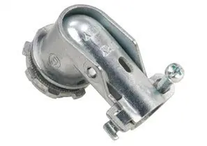 Bridgeport 802-DC2 Connector Single Screw 90 Degree 3/8 in