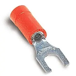 Thomas & Betts RA2257 Vinyl-Insulated Locking Fork Terminal Length 0.97in Bolt Hole #10