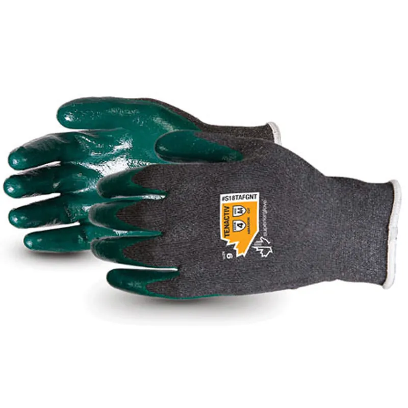 TenActiv S18TAFGFN1 Tenactiv 2XL 18 Gauge Composite Filament Fiber Level A4 Cut-Resistant Knit with Foam Nitrile Palm Gloves