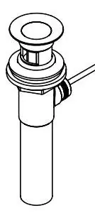 Pioneer X-6300006 Bathroom Sink Faucet Pop-up Drain