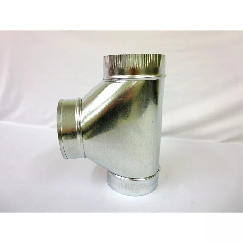 Crown Products 27120 Galvanized Steel Tee for Ducting and Sheet Metal
