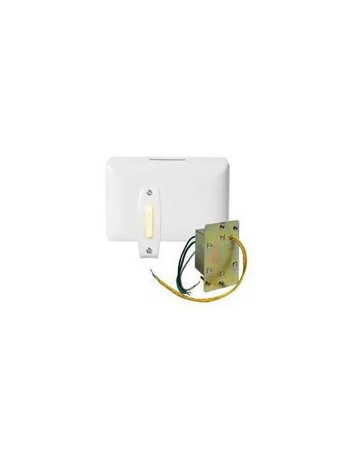 Broan-NuTone BK240LWH Nut-Bro 1-PB 1-Junction Box TFMR Chime