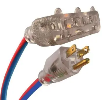 Voltec 99100PB 100' 12/3 Sjeoow Extreme All Weather Extension Cord W/Three Outlet Power Block Triple Tap