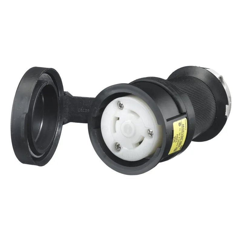 Wiring Device-Kellems HBL2613SW Heavy Duty Grounding Cord Mount Watertight Locking Connector