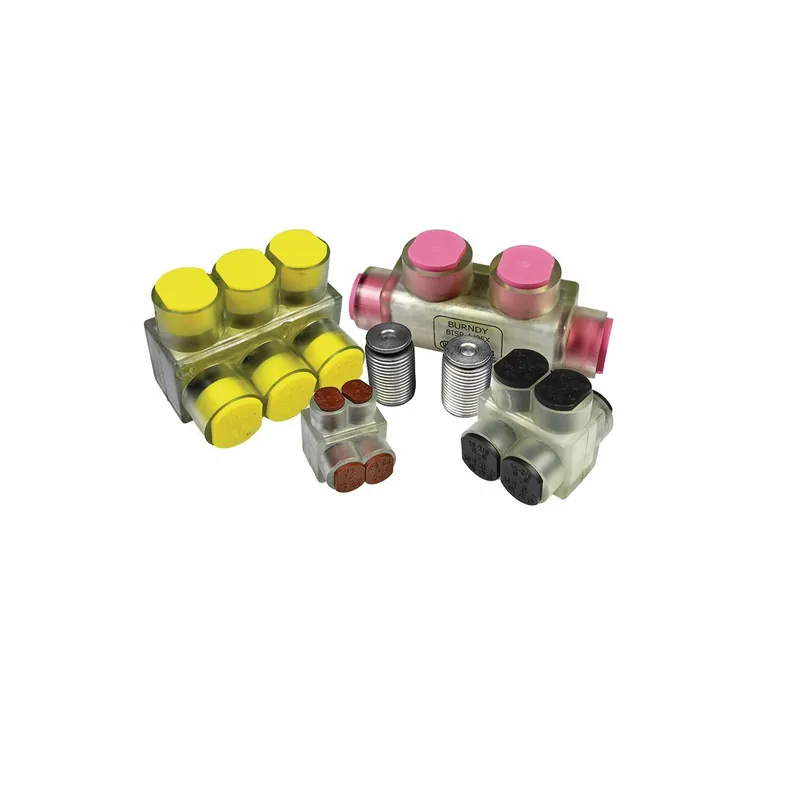 BURNDY BIT2/0FX Aluminum UNITAP, Tap - Same Side Entry, #14-2/0 Class B & C, #14-#1 Class G,H,I,K, DLO, 2 PORT