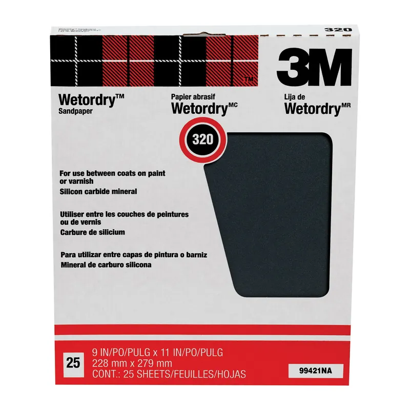 Pro-Pak 3MIND-7000126425 Sanding Sheet 320A Grit 11 in L x 9 in W