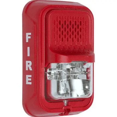 System Sensor P2GRL L-Series Compact Horn Strobe FIRE Red