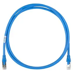 Belden C6F1106002 CAT6 Plus Patch Cable 24/4 Solid BC Shielded F/UTP CMR T568A/B-T568A/B 2' (0.6m)