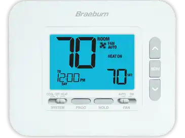 BRAEBURN SYSTEMS LLC 2230 Universal 7, 5-2 Day or Non-Programmable 2H / 1C w/4.4 Sq. In. Display