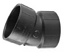 Charlotte Pipe A324-2 2 HXH ABS Drain Waste & Vent 22-1/2 Elbow