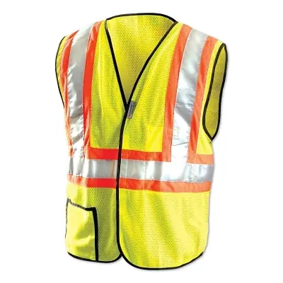 OccuNomix LUX-SSCOOL2-Y2X Premium Mesh Two-Tone Safety Vest 2X-Large Replacement MPN