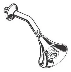American Standard 060351-2950A Shower Arm with Flange Satin Replacement T385.508, T385.507